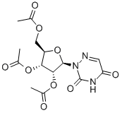结构式 CAS# 2169-64-4, [4-乙酰氧基-2-(乙酰氧基甲基)-5-(3,5-二氧代-1,2,4-三嗪-2-基)四氢呋喃-3-基]乙酸酯