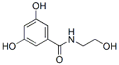 结构式 CAS# 21734-43-0, 3,5-二羟基-N-(2-羟基乙基)苯甲酰胺