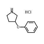 结构式 CAS# 21767-15-7, 3-苯氧基吡咯烷盐酸盐(1:1)