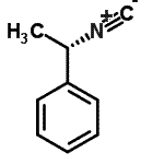 structure of CAS# 21872-32-2, [(1S)-1-Isocyanoethyl]Benzene;(S)-(-)-¦Á-methylbenzyl isocyanide;(S)-(-)-Î±-Methylbenzyl isocyanide;(S)-(−)-α-Methylbenzyl isocyanide