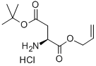 structure of CAS# 218938-66-0, L-Aspartic Acid 4-(1,1-Dimethylethyl) 1-(2-Propenyl) Ester Hydrochloride;L-ASPARTIC ACID BETA-T-BUTYL ESTER ALPHA-ALLYL ESTER HYDROCHLORIDE;ASPARTIC ACID(OTBU)-ALLYL ESTER HCL;H-ASP(OTBU)-ALLYL ESTER HCL