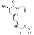 structure of CAS# 218962-73-3, N6-[(1,1-Dimethylethoxy)Carbonyl]-D-Lysine 2-Propenyl Ester Monohydrochloride