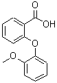 structure of CAS# 21905-73-7, 2-(2-Methoxyphenoxy)Benzoic Acid;[61343-99-5];2-(2-Methoxy-phenoxy)benzoic acid;2-(2-Methoxy-phenoxy)-benzoic acid