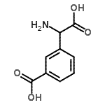 结构式 CAS# 2196-57-8, 3-[氨基(羧基)甲基]苯甲酸