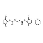 CAS 登录号：21994-89-8， 2,5-二氧代-1-吡咯烷基N-{[(2,5-二氧代-1-吡咯烷基)氧基]羰基}-beta-丙氨酸酯-1,4-二恶烷(1:1)