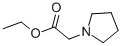 structure of CAS# 22041-19-6, 1-Pyrrolidineaceticacid Ethyl Ester;2-(1-Pyrrolidin-1-Iumyl)Acetic Acid Ethyl Ester;2-Pyrrolidin-1-Ium-1-Ylacetic Acid Ethyl Ester;Ethyl 2-Pyrrolidin-1-Ium-1-Ylethanoate