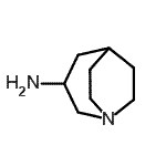 structure of CAS# 220766-23-4, 1-Azabicyclo[3.2.2]Nonan-3-Amine;1-Azabicyclo[3.2.2]nonan-3-amine