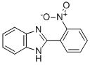 structure of CAS# 2208-58-4, 2-(2-Nitrophenyl)-1H-Benzimidazole;2-(O-Nitrophenyl)Benzimidazole;Zinc00188622;1H-Benzimidazole, 2-(2-Nitrophenyl)-