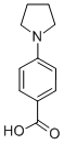 structure of CAS# 22090-27-3, 4-(1-Pyrrolidinyl)-Benzoic Acid;4-PYRROLIDIN-1-YL-BENZOIC ACID