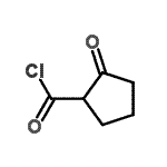structure of CAS# 22158-77-6, 2-Oxocyclopentanecarbonyl Chloride;2-Oxocyclopentanecarbonyl chloride;MFCD13173559