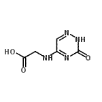 CAS 登录号：221663-54-3， N-(3-氧代-2,3-二氢-1,2,4-三嗪-5-基)甘氨酸
