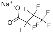structure of CAS# 2218-54-4, 2,2,3,3,4,4,4-Heptafluoro-Butanoic Acid Sodium Salt (1:1);Sodium 2,2,3,3,4,4,4-Heptafluorobutyrate;Heptafluorobutanoic Acid, Sodium Salt;Nsc 52381