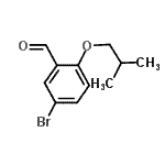 structure of CAS# 222315-01-7, 5-Bromo-2-Isobutoxybenzaldehyde;5-bromo-2-(2-methylpropoxy)benzaldehyde;BENZALDEHYDE,5-BROMO-2-(2-METHYLPROPOXY)-;MFCD03422448