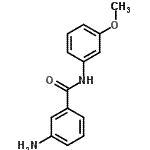 structure of CAS# 22240-96-6, 3-Amino-N-(3-Methoxyphenyl)Benzamide;3-Amino-N-(3-methoxyphenyl)benzamide;3-Amino-N-(3-methoxy-phenyl)-benzamide;AK-918/40894097