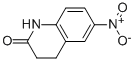 structure of CAS# 22246-16-8, 3,4-Dihydro-6-Nitro-2(1H)-Quinolinone;6-Nitro-1,2,3,4-Tetrahydrochinolin-2-One;3,4-Dihydro-6-Nitro-2(1H)-Quinolinone;3,4-Dihydro-6-Nitro-1H-Quinolin-2-One
