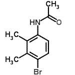 structure of CAS# 22369-96-6, N-(4-Bromo-2,3-Dimethylphenyl)Acetamide;ZINC00465873