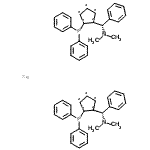 structure of CAS# 223725-09-5, 1-[(R)-(Dimethylamino)(Phenyl)Methyl]-2-(Diphenylphosphino)-1,2,3,4,5-Cyclopentanepentayl - Iron (2:1);(RP,R'P)-<wbr>1,1'-Bis[<wbr>(S)-Î±-(d<wbr>imethylam<wbr>ino)benzy<wbr>l]-2,2'-b<wbr>is(diphen<wbr>ylphosphi<wbr>no)ferroc<wbr>ene;(αS,αS)-1<wbr>,1′-Bis[α<wbr>-(dimethy<wbr>lamino)be<wbr>nzyl]-(R,<wbr>R)-2,2′-b<wbr>is(diphen<wbr>ylphosphi<wbr>no)ferroc<wbr>ene;-1,1#-BIS[- BENZYL]- -2,2#-BIS(DIPHENYLPHOSPHINO