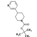 结构式 CAS# 223797-47-5, 2-甲基-2-丙基4-(3-吡啶基)-1-哌啶羧酸酯