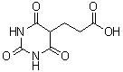 结构式 CAS# 22384-33-4, 3-(2,4,6-三氧代六氢-5-嘧啶基)丙酸