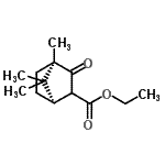 structure of CAS# 22469-70-1, Ethyl (1R,4R)-4,7,7-Trimethyl-3-Oxobicyclo[2.2.1]Heptane-2-Carboxylate