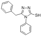 structure of CAS# 22478-90-6, 2,4-Dihydro-4-Phenyl-5-(Phenylmethyl)-3H-1,2,4-Triazole-3-Thione;5-BENZYL-4-PHENYL-4H-1,2,4-TRIAZOL-3-YLHYDROSULFIDE;5-BENZYL-4-PHENYL-4H-1,2,4-TRIAZOLE-3-THIOL