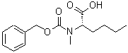 structure of CAS# 225386-32-3, N-[(Benzyloxy)Carbonyl]-N-Methylnorleucine;MFCD02259505;N-[(Benzyloxy)carbonyl]-N-methylnorleucin;N-[(Benzyloxy)carbonyl]-N-methylnorleucine