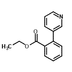 structure of CAS# 225797-25-1, Ethyl 2-(3-Pyridinyl)Benzoate;2-Pyridin-3-yl-benzoic acid ethyl ester
