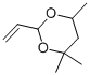 structure of CAS# 22634-89-5, 4,4,6-Trimethyl-2-Vinyl-[1,3]Dioxane;4,4,6-Trimethyl-2-Vinyl-1,3-Dioxane;1,3-Dioxane, 4,4,6-Trimethyl-2-Vinyl-;2-Vinyl-4,4,6-Trimethyl-1,3-Dioxane