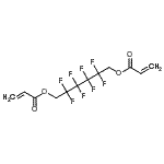 结构式 CAS# 2264-01-9, 2,2,3,3,4,4,5,5-八氟-1,6-己烷二基二丙烯酸酯
