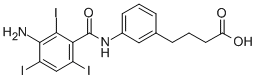 CAS#: 22708-53-8， 4-[3-(3-Amino-2,4,6-triiodobenzamido)phenyl]butyric acid