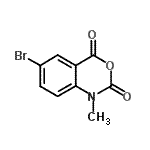 structure of CAS# 22721-17-1, 6-Bromo-1-Methyl-3,1-Benzoxazine-2,4-Dione;6-Bromo-1-methyl-1H-benzo[d][1,3]oxazine-2,4-dione