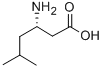 结构式 CAS# 22818-43-5, (3S)-3-氨基-5-甲基-己酸