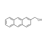 structure of CAS# 22863-82-7, 2-Anthrylmethanol;2-(Hydroxymethyl)anthracene;2-anthrylmethan-1-ol;AG-650/41069419