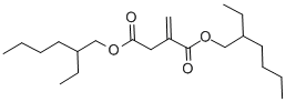 结构式 CAS# 2287-83-4, 2-亚甲基-丁二酸 1,4-二(2-乙基己基)酯