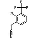 结构式 CAS# 22902-81-4, [2-氯-3-(三氟甲基)苯基]乙腈