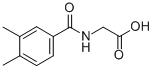 结构式 CAS# 23082-12-4, N-(3,4-二甲基苯甲酰)-甘氨酸
