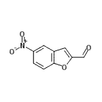 结构式 CAS# 23145-18-8, 5-硝基-1-苯并呋喃-2-甲醛