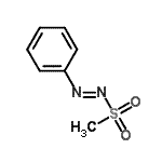 结构式 CAS# 23265-32-9, (E)-1-(甲基磺酰基)-2-苯偶氮