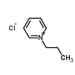 结构式 CAS# 23271-47-8, 1-丙基吡啶鎓氯化物