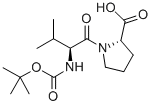 structure of CAS# 23361-28-6, N-[(1,1-Dimethylethoxy)Carbonyl]-L-Valyl-L-Proline;L-Proline, N-[(1,1-Dimethylethoxy)Carbonyl]-L-Valyl-;N-Tert-Butoxycarbonyl-L-Valyl-L-Proline;N-BOC-L-VALYL-L-PROLINE