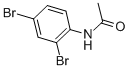 structure of CAS# 23373-04-8, 2',4'-Dibromoacetanilide;N-(2,4-Dibromophenyl)Ethanamide;Acetamide, N-(2,4-Dibromophenyl)-;St5445982