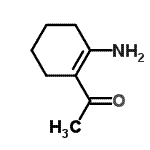 结构式 CAS# 23645-69-4, 1-(2-氨基-1-环己烯-1-基)乙酮