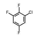 structure of CAS# 2367-77-3, 1-Chloro-2,3,5-Trifluorobenzene;2,3,5-Trifluorochlorobenzene;2,3,5-Trifluorochlorobenzene 97%;MFCD00070763