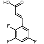 结构式 CAS# 237761-79-4, (2E)-3-(2,3,5-三氟苯基)丙烯酸