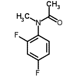 结构式 CAS# 238403-47-9, N-(2,4-二氟苯基)-N-甲基乙酰胺