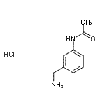 structure of CAS# 238428-27-8, N-[3-(Aminomethyl)Phenyl]Acetamide Hydrochloride (1:1);3-(Aminomethyl)acetanilide hydrochloride;acetamide, N-[3-(aminomethyl)phenyl]-, monohydrochloride;N-[3-(aminomethyl)phenyl]acetamide HCl