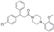CAS#: 23902-91-2， 3-(4-Chlorophenyl)-3-Phenyl-1-[4-(2-Methoxyphenyl)-1-Piperazinyl]-1-Propanone