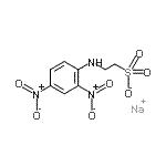 结构式 CAS# 23928-04-3, 钠2-[(2,4-二硝基苯基)氨基]乙烷磺酸酯