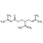 CAS#: 23960-07-8， 2-Isopropenyl-5-Methyl-4-Hexen-1-Yl 3-Methyl-2-Butenoate