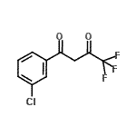 structure of CAS# 23975-61-3, 1-(3-Chlorophenyl)-4,4,4-Trifluoro-1,3-Butanedione
